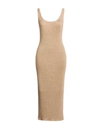 Vestido largo Mujer Oro L Mujer