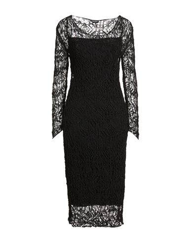 Midi-Kleid Damen Schwarz S Damen