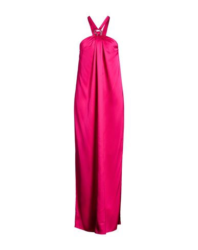 8pm Woman Maxi Dress Fuchsia Size M Viscose In Pink