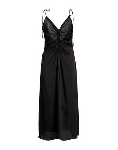 Sandro Woman Midi Dress Black Size 10 Polyester