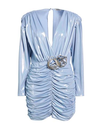 New Arrivals Woman Mini Dress Sky Blue Size 8 Pes, Elastane