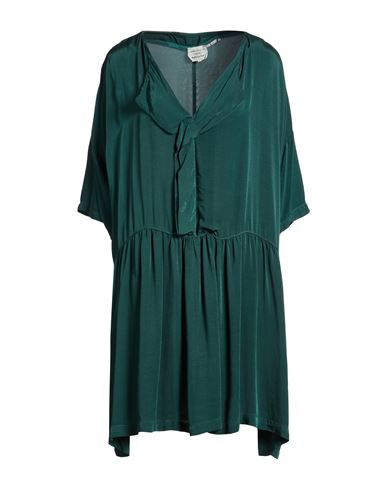Alessia Santi Woman Mini Dress Emerald Green Size 6 Viscose, Cupro In Multi