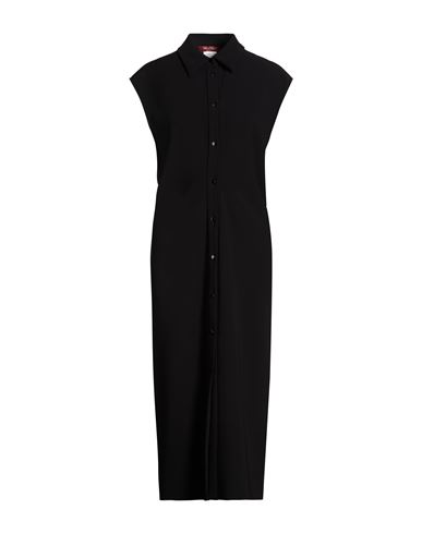 Max Mara Studio Woman Midi Dress Black Size 10 Triacetate, Polyester