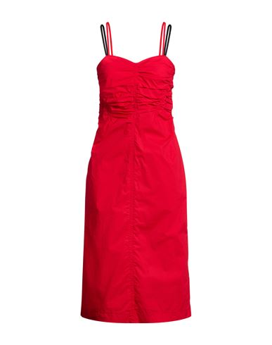 8pm Woman Midi Dress Red Size M Cotton