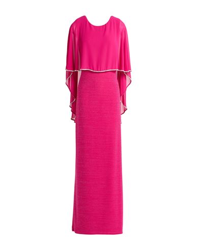 Frank Lyman Woman Maxi Dress Fuchsia Size 16 Polyester, Metal, Elastane In Pink