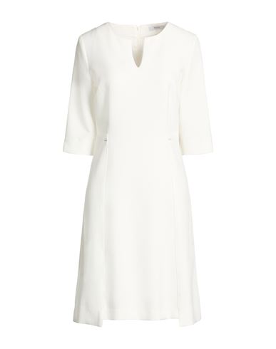 Furore Woman Midi Dress White Size 12 Polyester, Viscose, Elastane