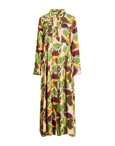Connor & Blake Woman Maxi Dress Sage Green Size L Viscose