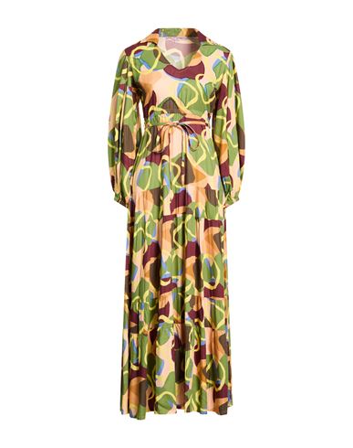 Connor & Blake Woman Maxi Dress Sage Green Size Xl Viscose