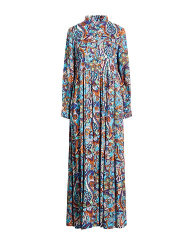 Connor & Blake Woman Maxi Dress Azure Size Xl Viscose In Blue