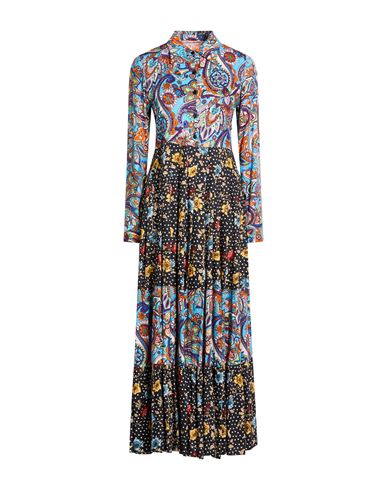 Connor & Blake Woman Maxi Dress Azure Size L Viscose In Blue