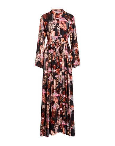 Connor & Blake Woman Maxi Dress Salmon Pink Size L Viscose