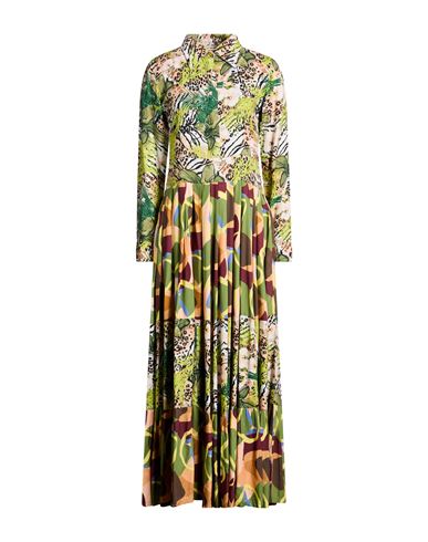Connor & Blake Woman Maxi Dress Military Green Size Xl Viscose