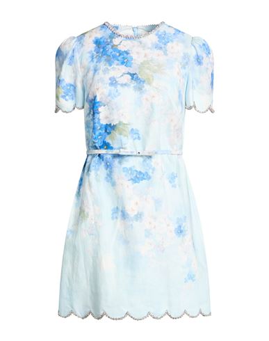 Mini-Kleid Damen Hellblau 4 Damen