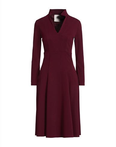 Compagnia Italiana Woman Midi Dress Burgundy Size 2 Polyester, Elastane In Red