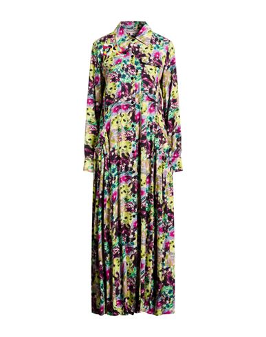 Connor & Blake Woman Maxi Dress Lime Green Size L Viscose