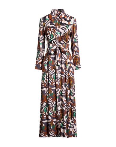 Connor & Blake Woman Maxi Dress Grey Size Xl Viscose In Gray