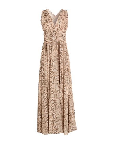 Maxi-Kleid Damen Beige 32,34,36,38,42 Damen