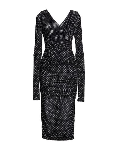 DOLCE&GABBANA Midi-Kleid Damen Schwarz 36,40 Damen