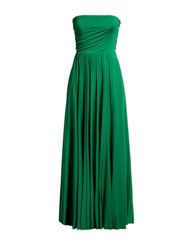 Marella Woman Maxi Dress Green Size M Viscose, Polyester