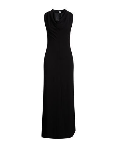 Totême Toteme Woman Maxi Dress Black Size 8 Virgin Wool, Polyamide, Elastane