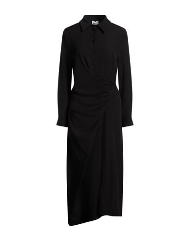 Berna Woman Maxi Dress Black Size L Polyester, Elastane