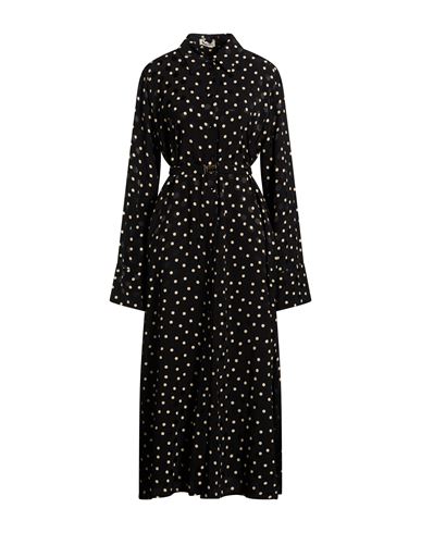 Rue•8isquit Woman Maxi Dress Black Size 6 Viscose