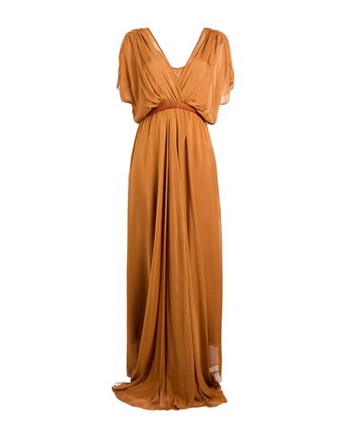 Forte Forte Forte_forte Woman Maxi Dress Tan Size 2 Silk In Brown