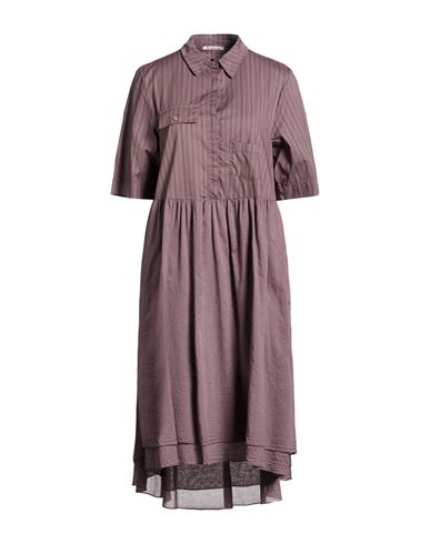 Trebarrabi® Trebarrabi Woman Midi Dress Mauve Size L Cotton, Elastane In Purple