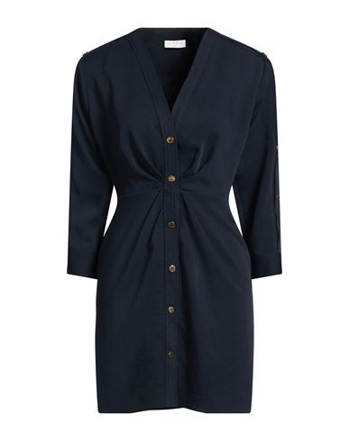 Sandro Woman Mini Dress Midnight Blue Size 8 Polyester