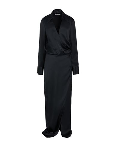 Attico The  Woman Maxi Dress Black Size 8 Viscose