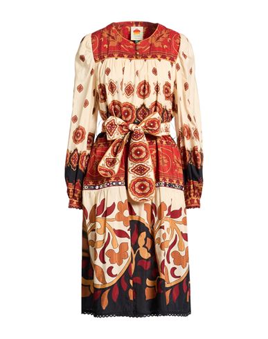 Vestido midi Mujer Hueso XS Mujer