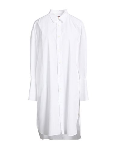 Academia Woman Midi Dress White Size M Cotton