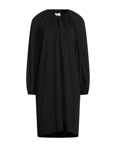 Alpha Studio Woman Mini Dress Black Size 6 Cotton, Elastane