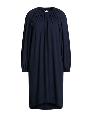 Alpha Studio Woman Mini Dress Midnight Blue Size 8 Cotton, Elastane