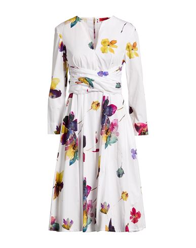 Max & Co . Woman Midi Dress White Size 10 Cotton