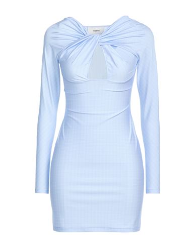 Coperni Woman Mini Dress Light Blue Size Xl Polyamide, Elastane