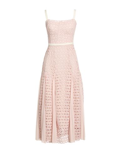 Sandro Woman Midi Dress Light Pink Size 8 Polyester