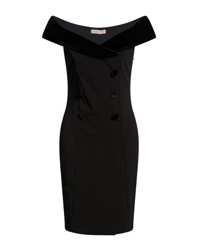 Rinascimento Woman Mini Dress Black Size M Polyester, Elastane