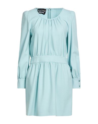 Boutique Moschino Woman Mini Dress Sky Blue Size 6 Polyester, Virgin Wool, Elastane