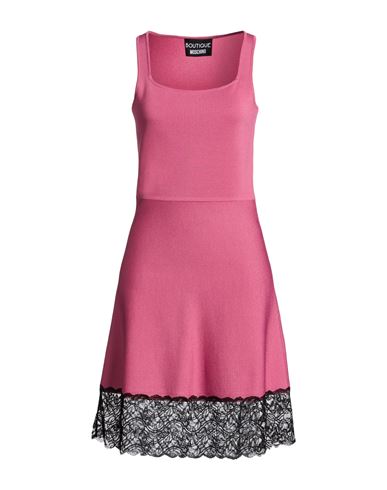 Boutique Moschino Woman Midi Dress Magenta Size 6 Viscose, Polyamide In Multi
