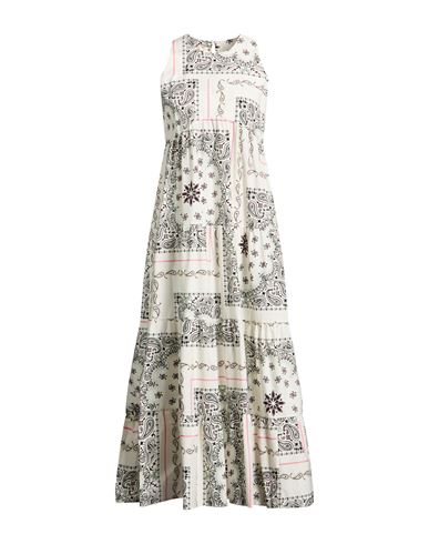 Brilla Brilla Woman Maxi Dress White Size M Cotton