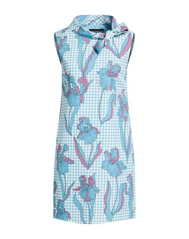 Boutique Moschino Woman Mini Dress Light Blue Size 6 Polyester, Elastane