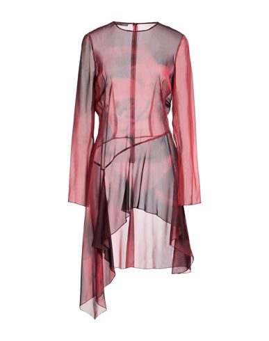 Alberta Ferretti Woman Top Burgundy Size 10 Silk In Red