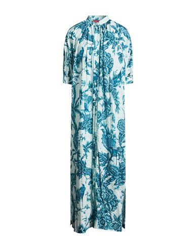 F.r.s For Restless Sleepers F. R.s For Restless Sleepers Woman Maxi Dress Blue Size L Cotton