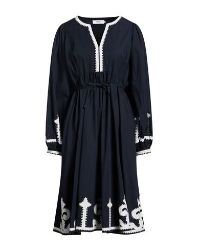 Notshy Woman Midi Dress Midnight Blue Size L Cotton, Polyester