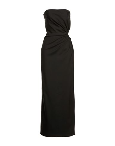 Max Mara Woman Maxi Dress Black Size 8 Virgin Wool, Mohair Wool, Silk