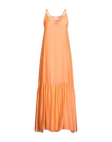 Daniele Fiesoli Collezione N_01 Woman Maxi Dress Orange Size M Viscose, Silk