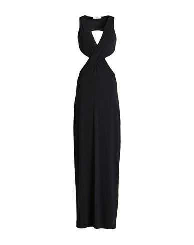 Hinnominate Woman Maxi Dress Black Size Xs Rayon, Polyester, Elastane