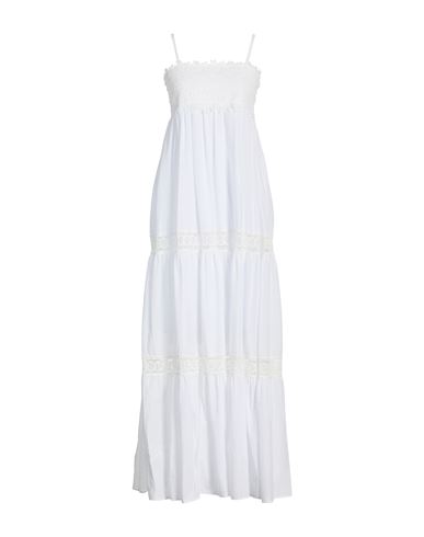 Maxi-Kleid Damen Weiß 32,34,36,38 Damen
