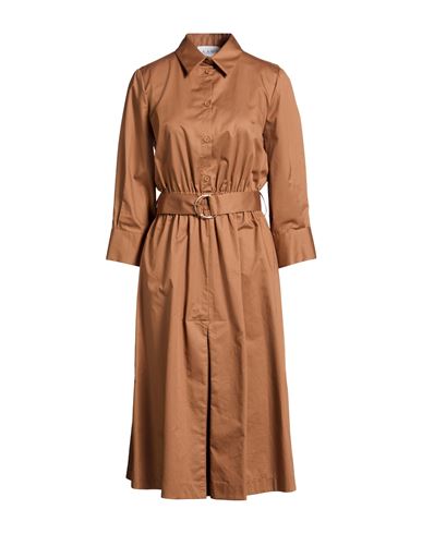 Midi-Kleid Damen Braun 36,38,40,42 Damen
